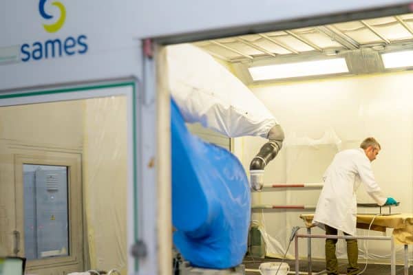 Polyrise teams working at Sames